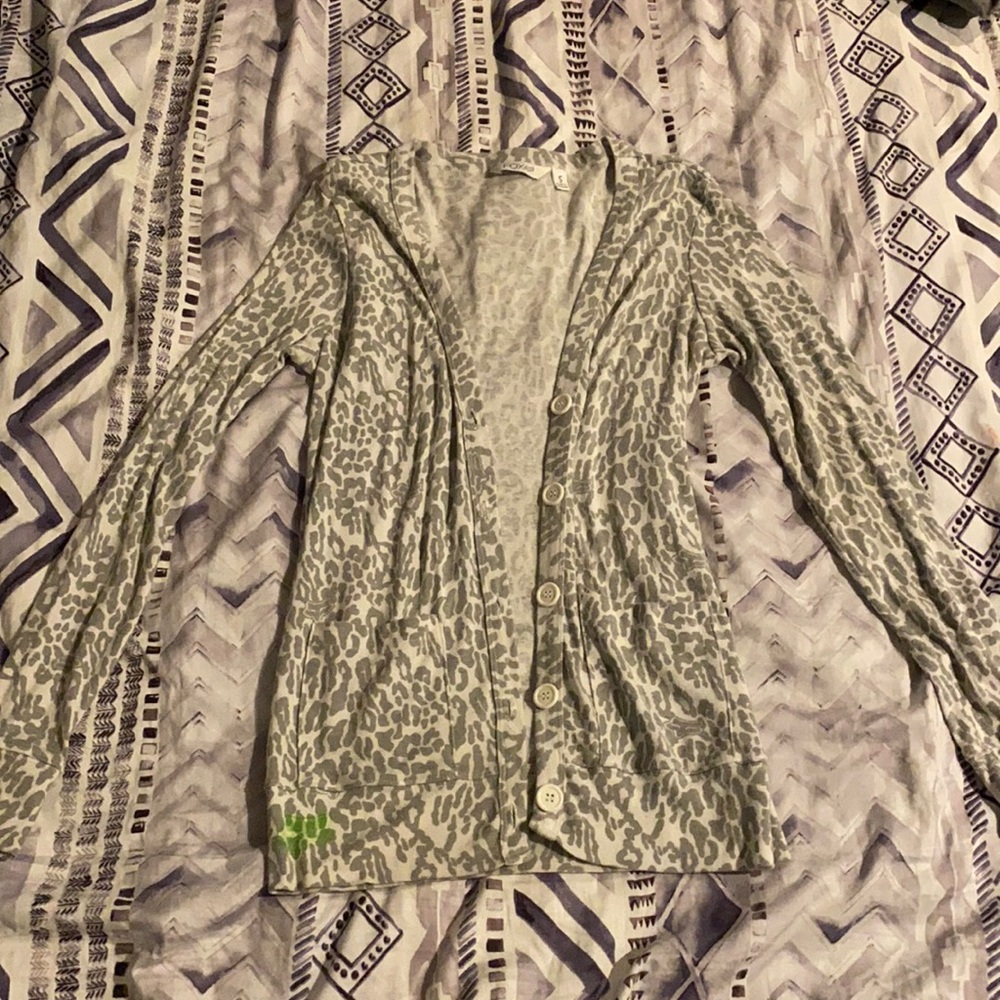 Fox leopard cardigan